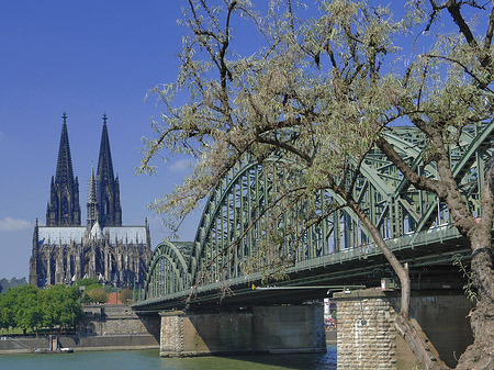 Hohenzollernbrücke am Kölner Dom Fotos