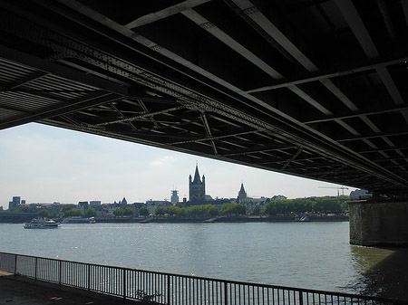 Fotos unter der Hohenzollernbrücke