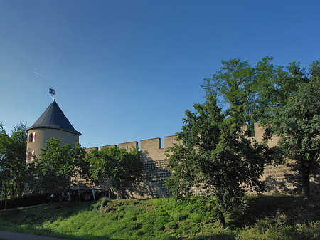 Stadtmauer und Sachsenturm am Sachsenring