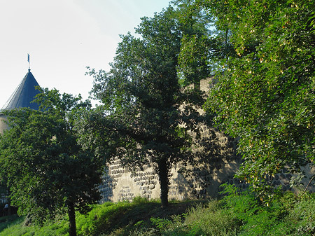 Stadtmauer und Sachsenturm am Sachsenring Foto 